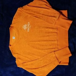 NWOT Orange textured sweater